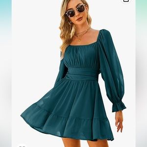 NWT Teal Cottagecore Dress